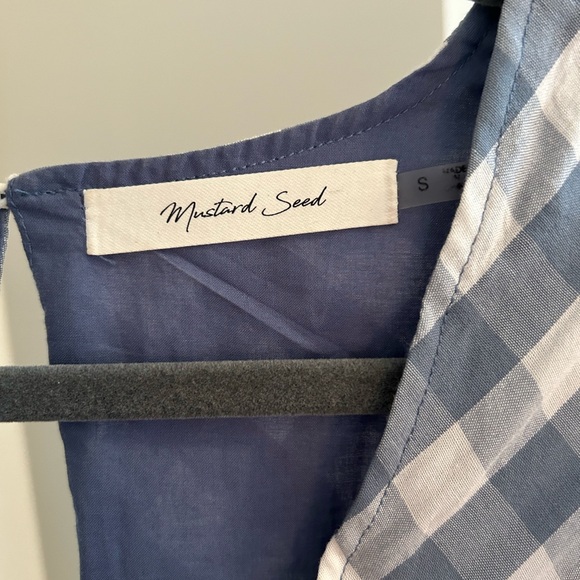 Blue checkered dress - size S - Picture 4 of 4